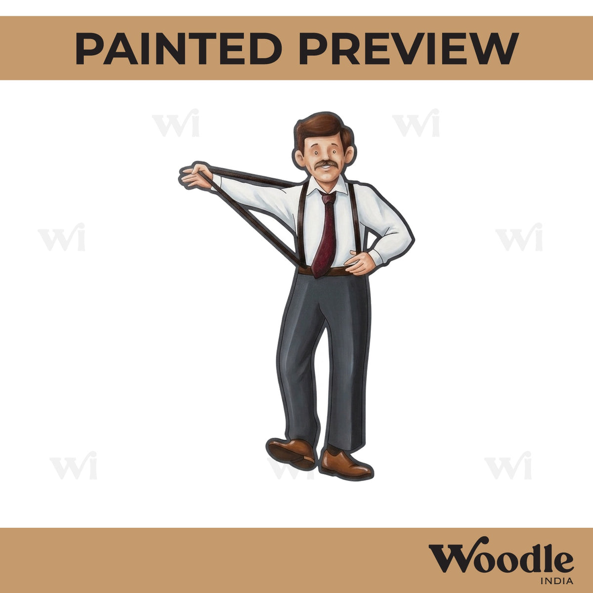 Dancing Man Pre Marked MDF Design 4