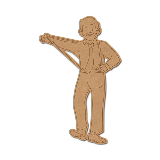 Dancing Man Pre Marked MDF Design 4