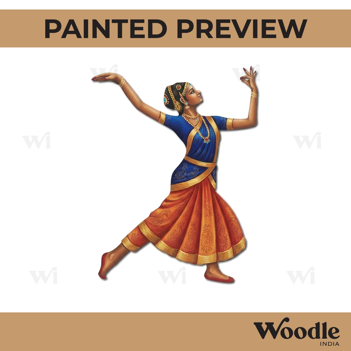Dancing Woman Cutout MDF Design 1