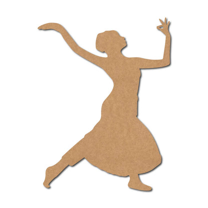 Dancing Woman Cutout MDF Design 1