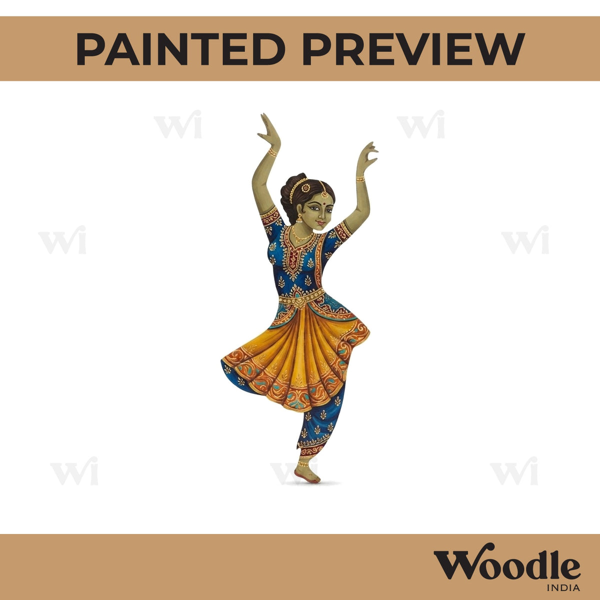 Dancing Woman Cutout MDF Design 2