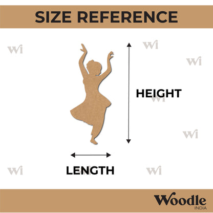 Dancing Woman Cutout MDF Design 2