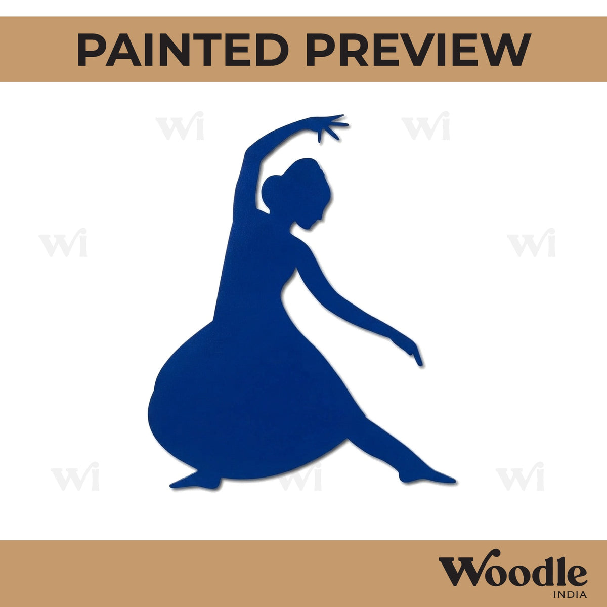 Dancing Woman Cutout MDF Design 3