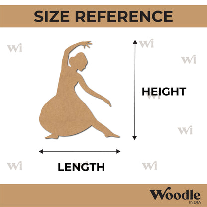 Dancing Woman Cutout MDF Design 3