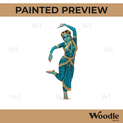 Dancing Woman Cutout MDF Design 4