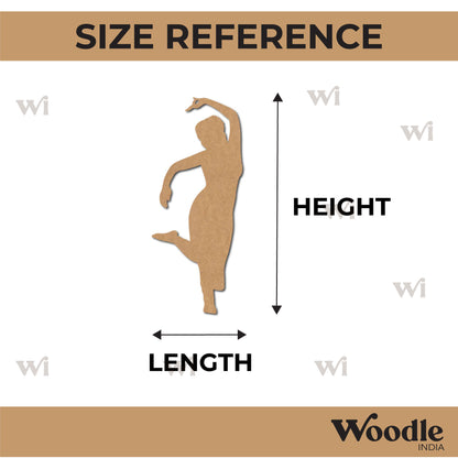 Dancing Woman Cutout MDF Design 4