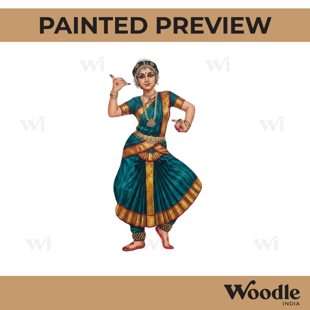 Dancing Woman Cutout MDF Design 5