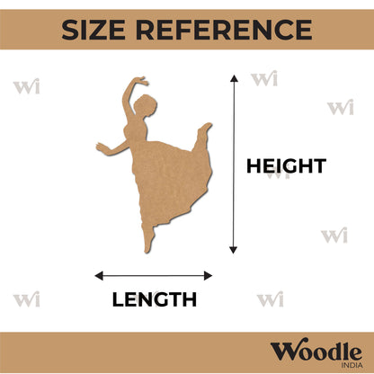Dancing Woman Cutout MDF Design 6
