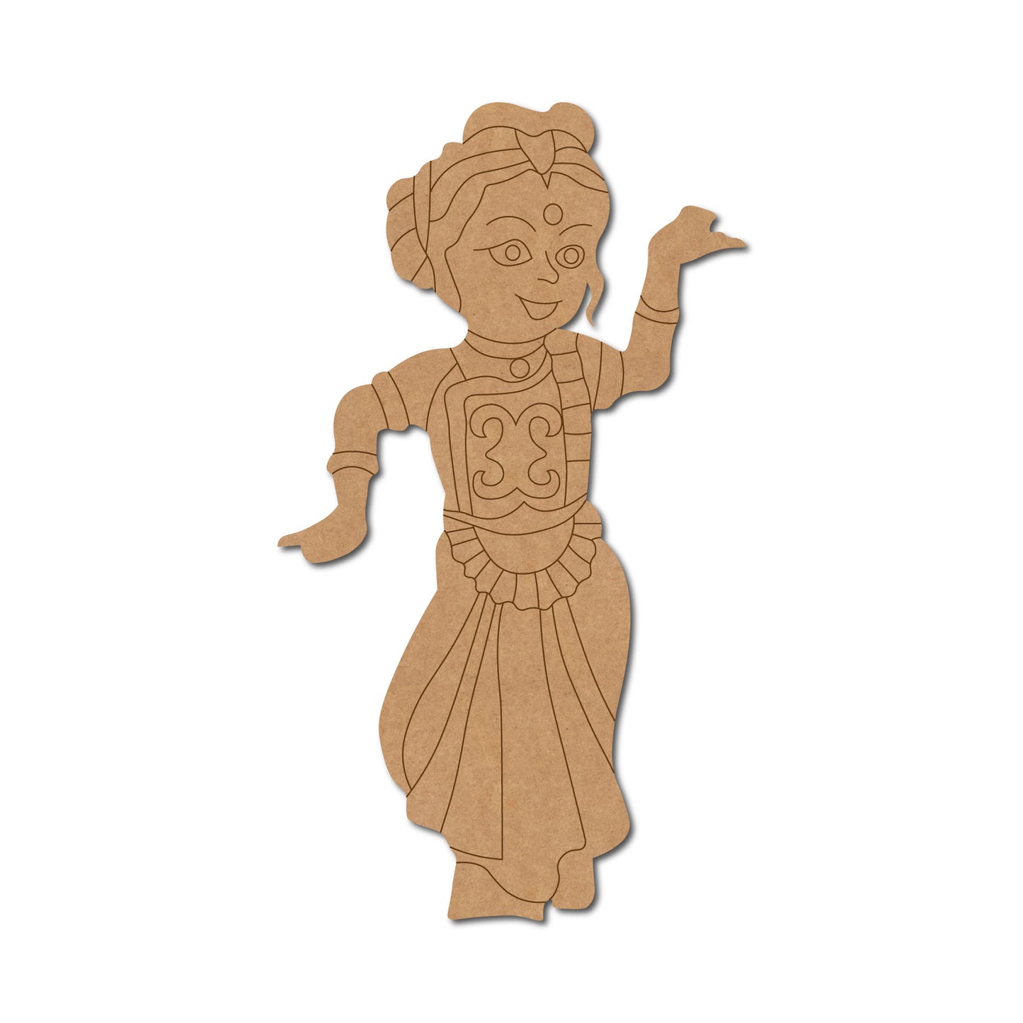 Dancing Woman Pre Marked MDF Design 1