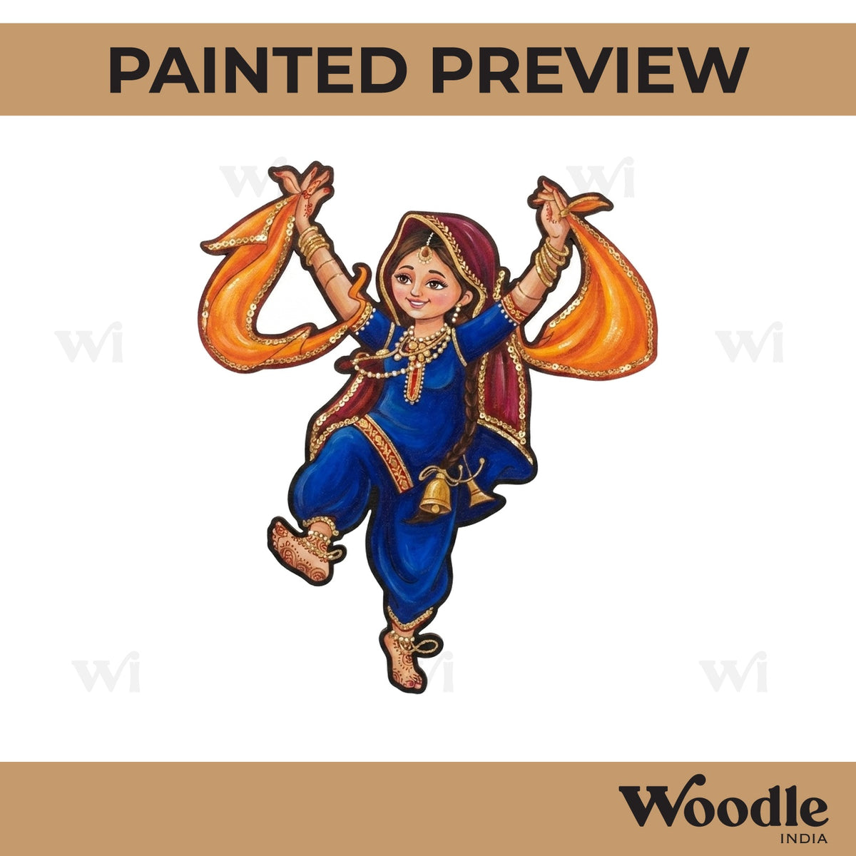Dancing Woman Pre Marked MDF Design 12