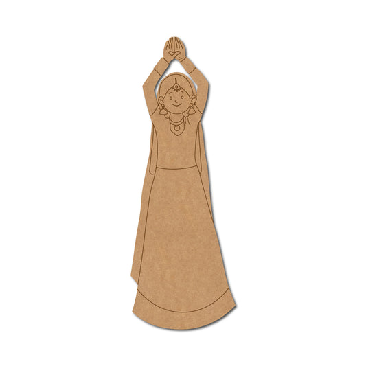 Dancing Woman Pre Marked MDF Design 15