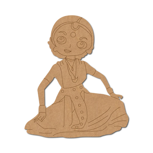 Dancing Woman Pre Marked MDF Design 2