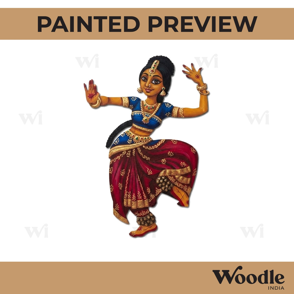 Dancing Woman Pre Marked MDF Design 20
