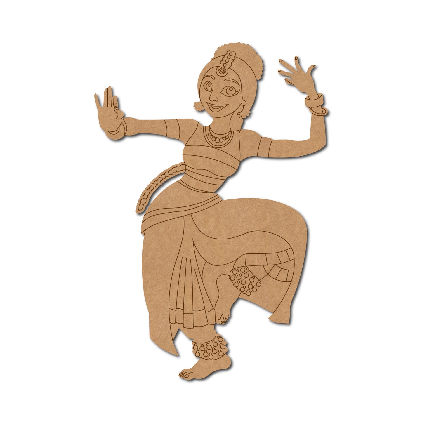 Dancing Woman Pre Marked MDF Design 20