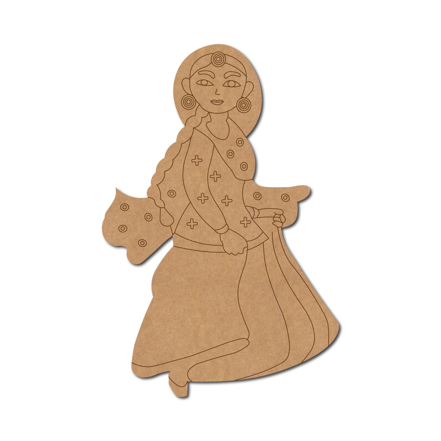 Dancing Woman Pre Marked MDF Design 21