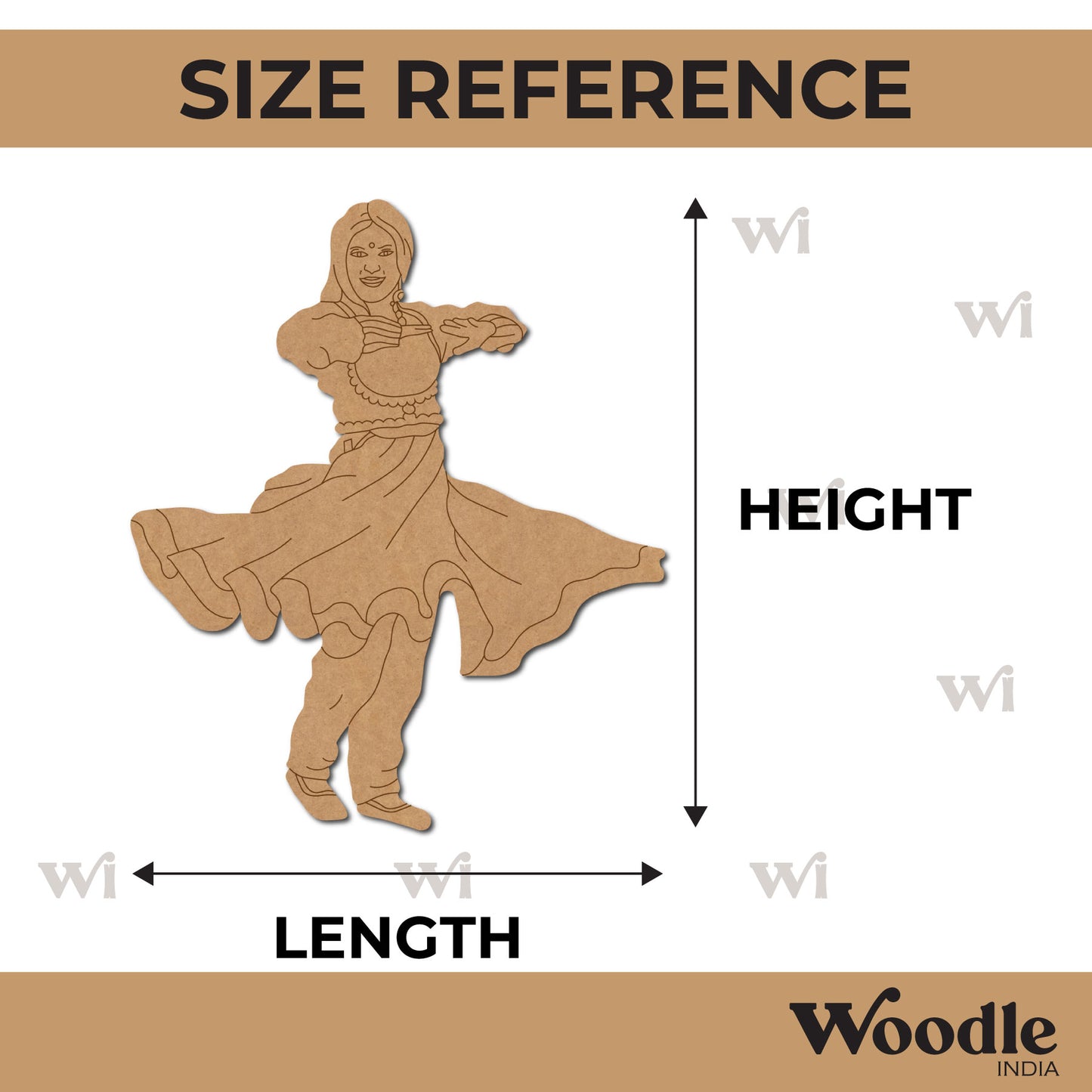 Dancing Woman Pre Marked MDF Design 23