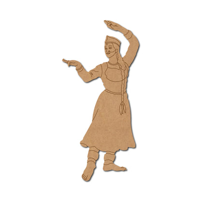 Dancing Woman Pre Marked MDF Design 24