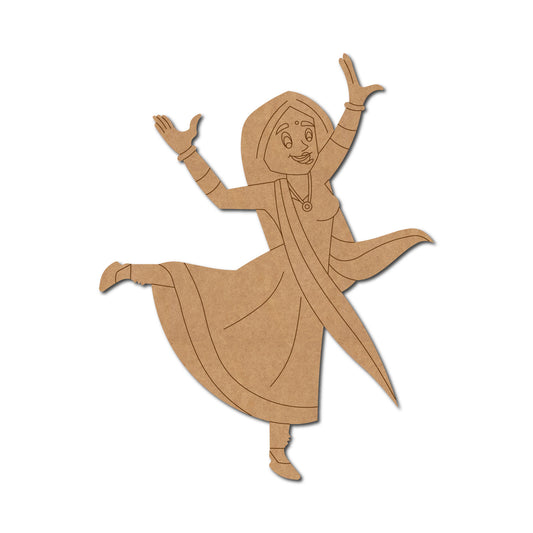 Dancing Woman Pre Marked MDF Design 25