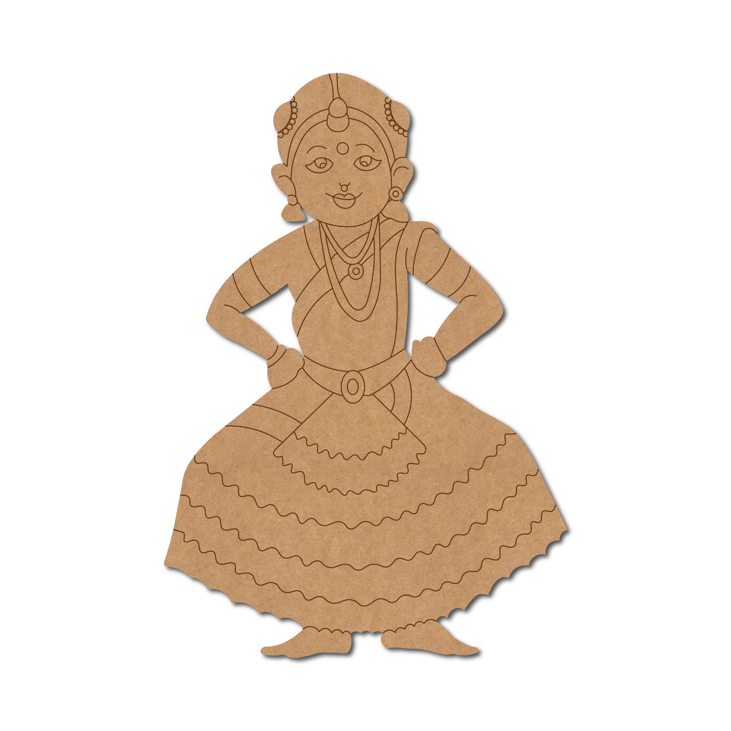 Dancing Woman Pre Marked MDF Design 3