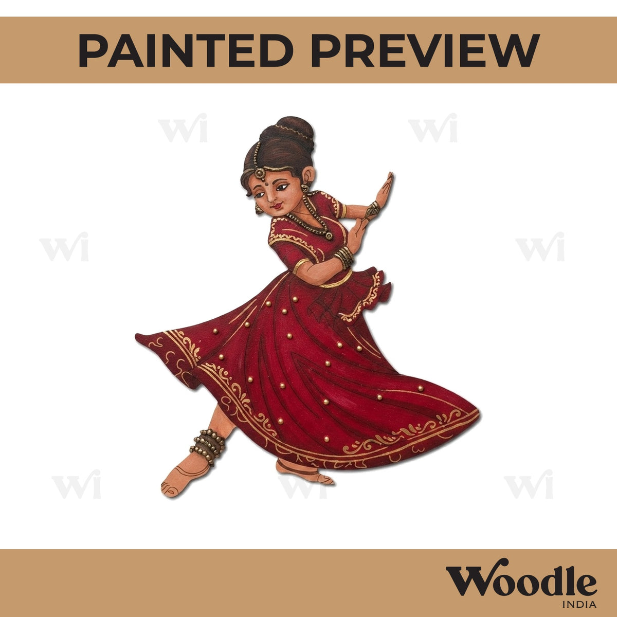 Dancing Woman Pre Marked MDF Design 5