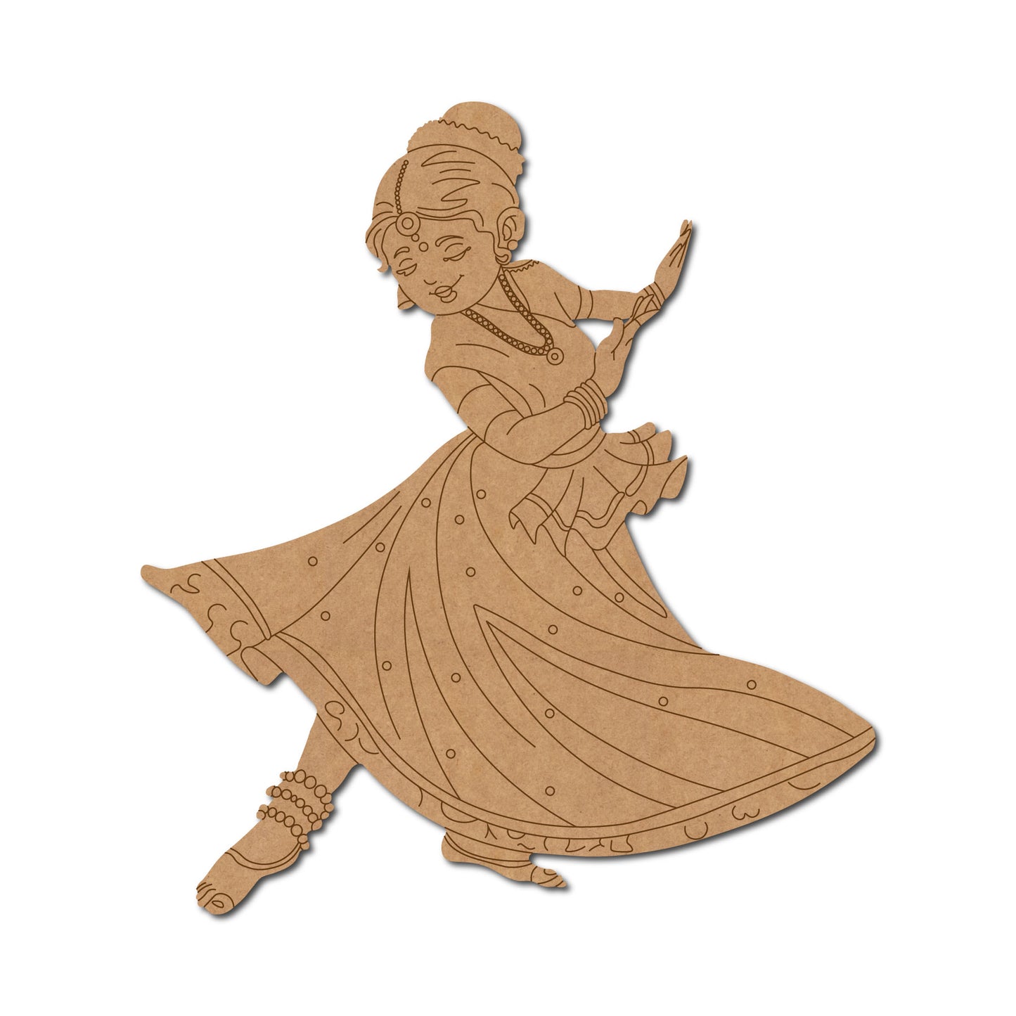 Dancing Woman Pre Marked MDF Design 5