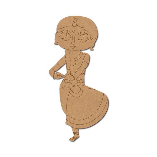 Dancing Woman Pre Marked MDF Design 6