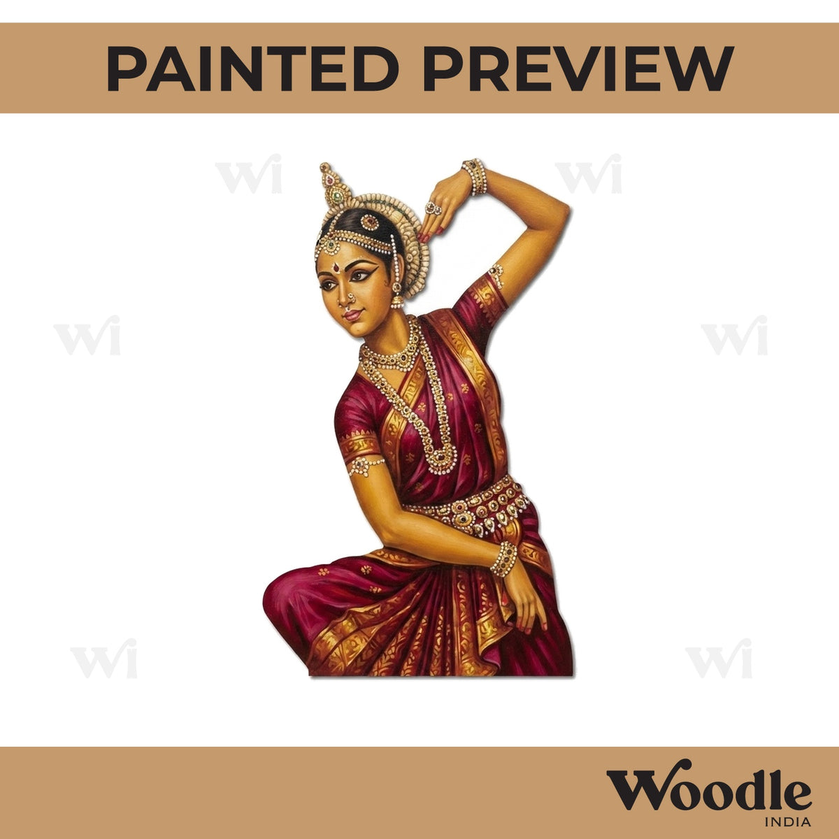 Dancing Woman Pre Marked MDF Design 8