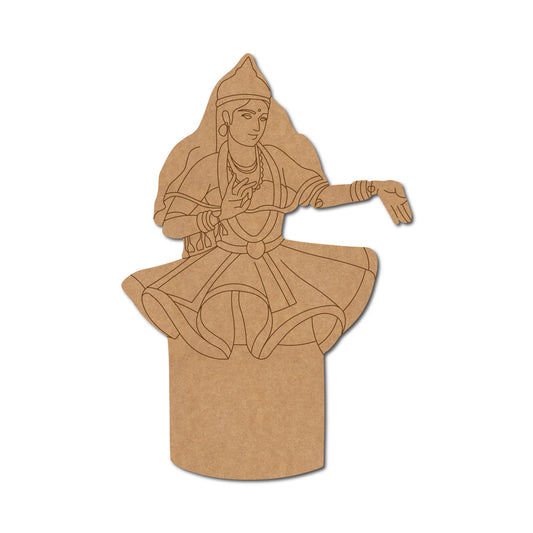 Dancing Woman Pre Marked MDF Design 9