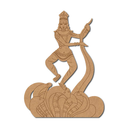 Dashavtar Krishna Pre Marked MDF Design 1