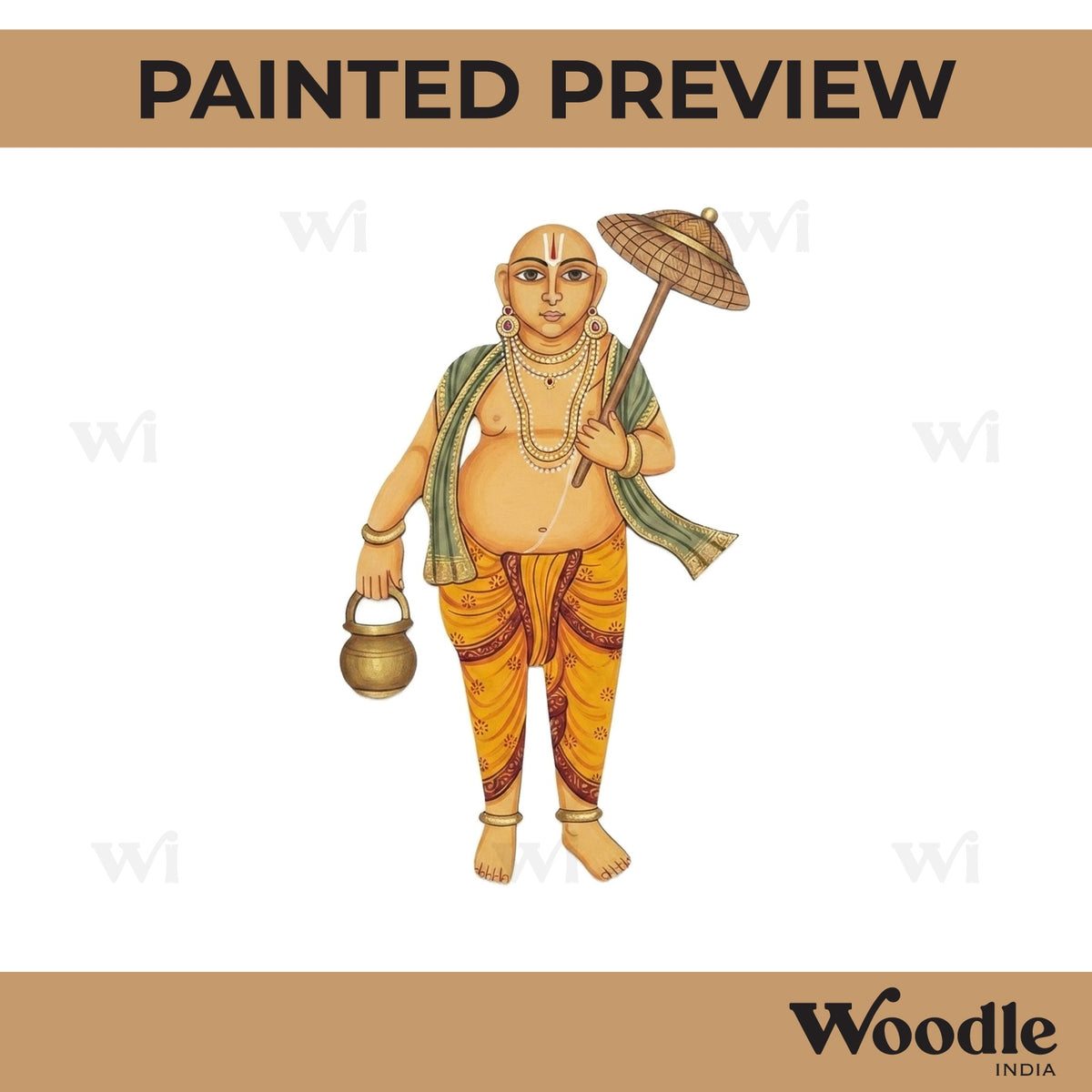 Dashavtar Vamana Pre Marked MDF Design 1