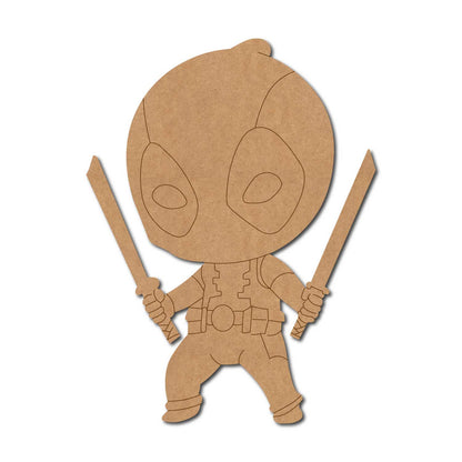 Deadpool Pre Marked MDF Design 2