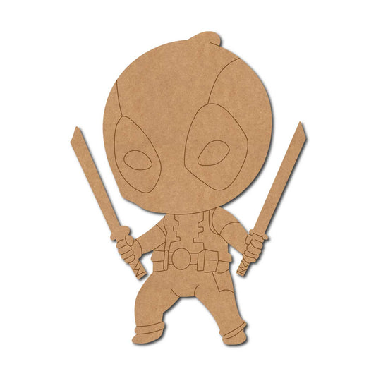 Deadpool Pre Marked MDF Design 2