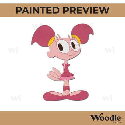 Dee Dee Cartoon Girl Pre Marked MDF Design 1