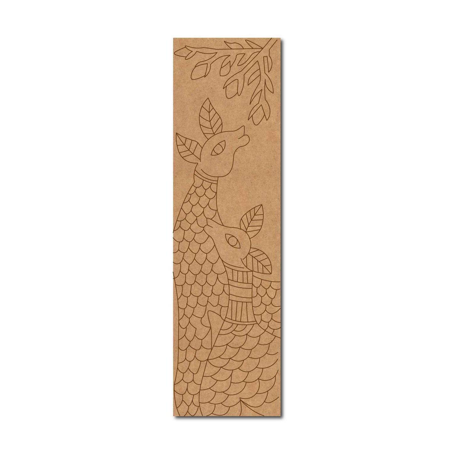 Deer Bookmark Pre Marked MDF Design 1
