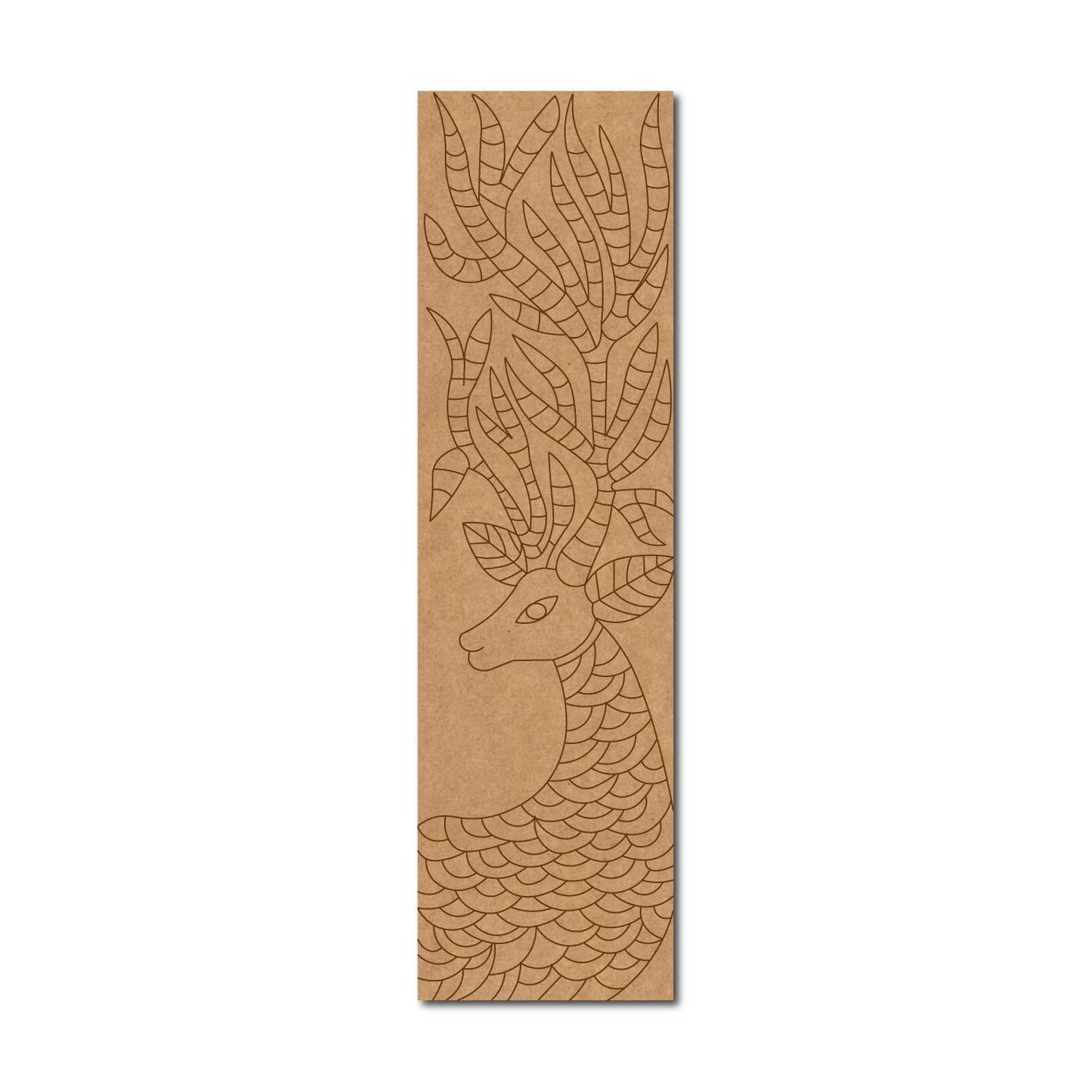 Deer Bookmark Pre Marked MDF Design 2