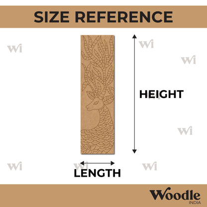 Deer Bookmark Pre Marked MDF Design 2
