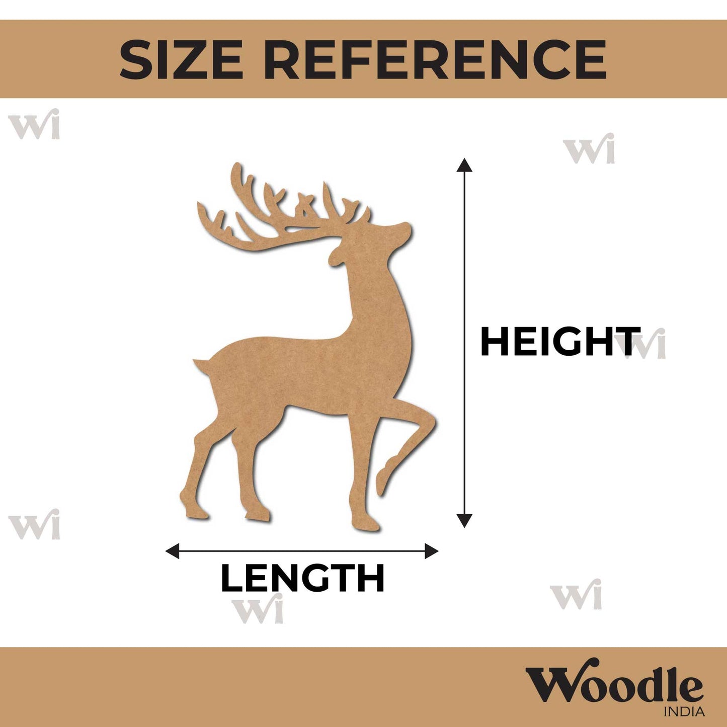 Deer Cutout MDF Design 1