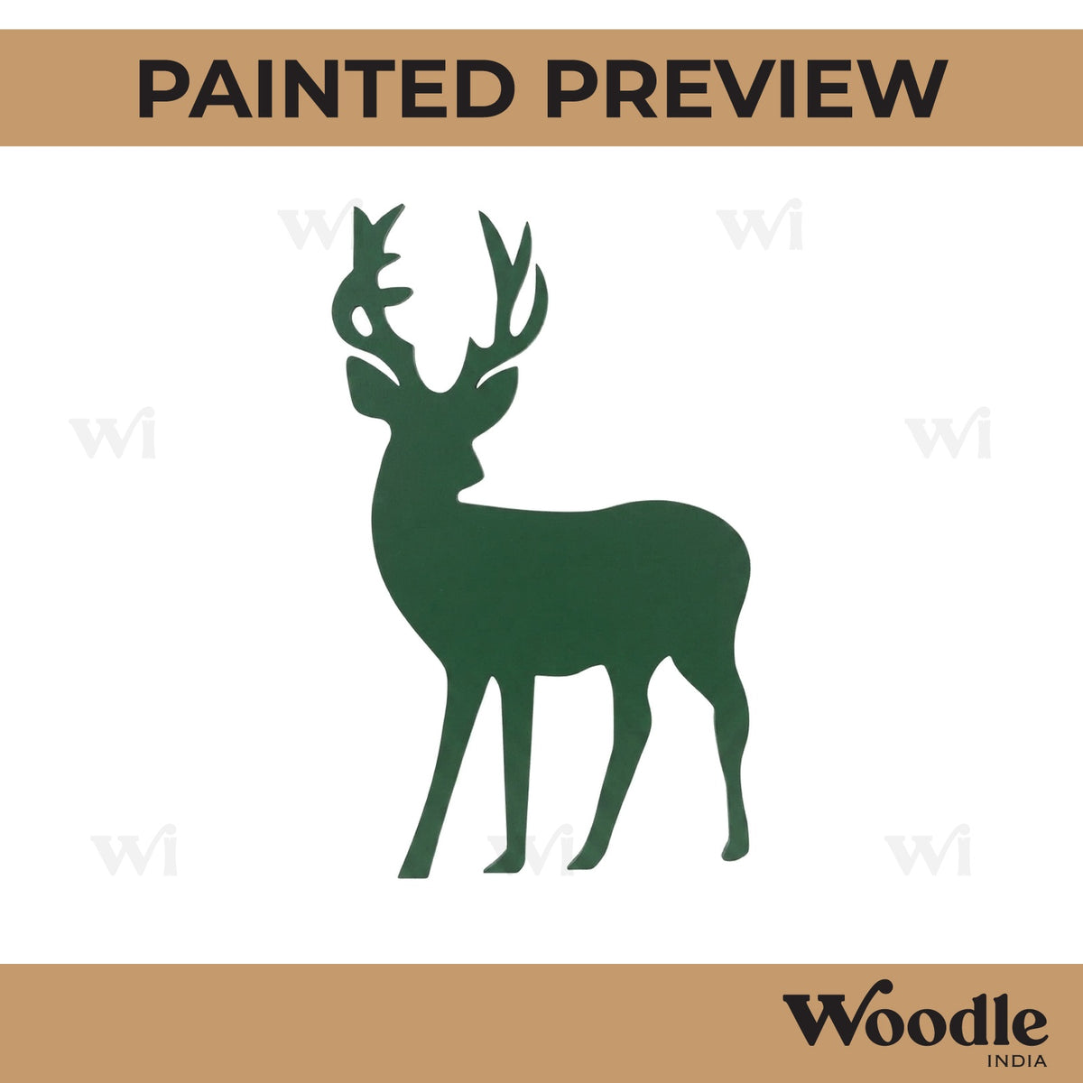 Deer Cutout MDF Design 2