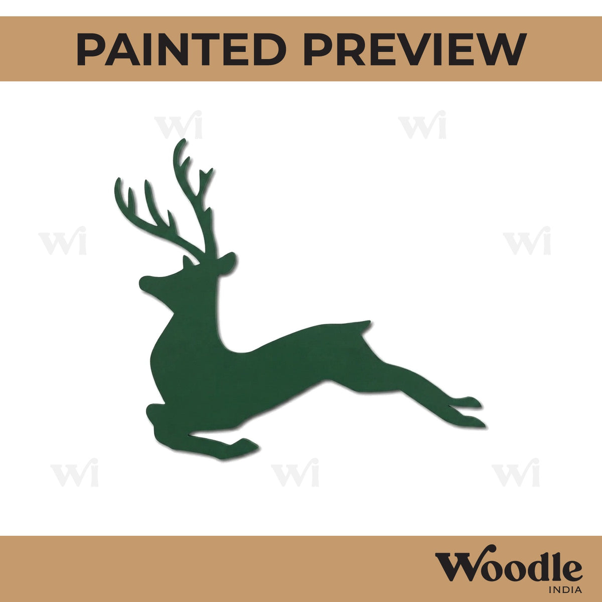 Deer Cutout MDF Design 3