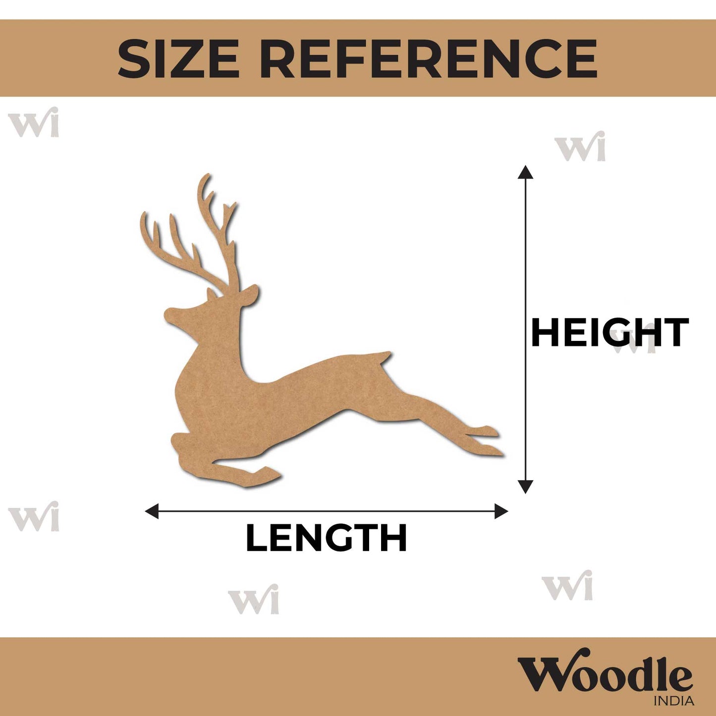 Deer Cutout MDF Design 3