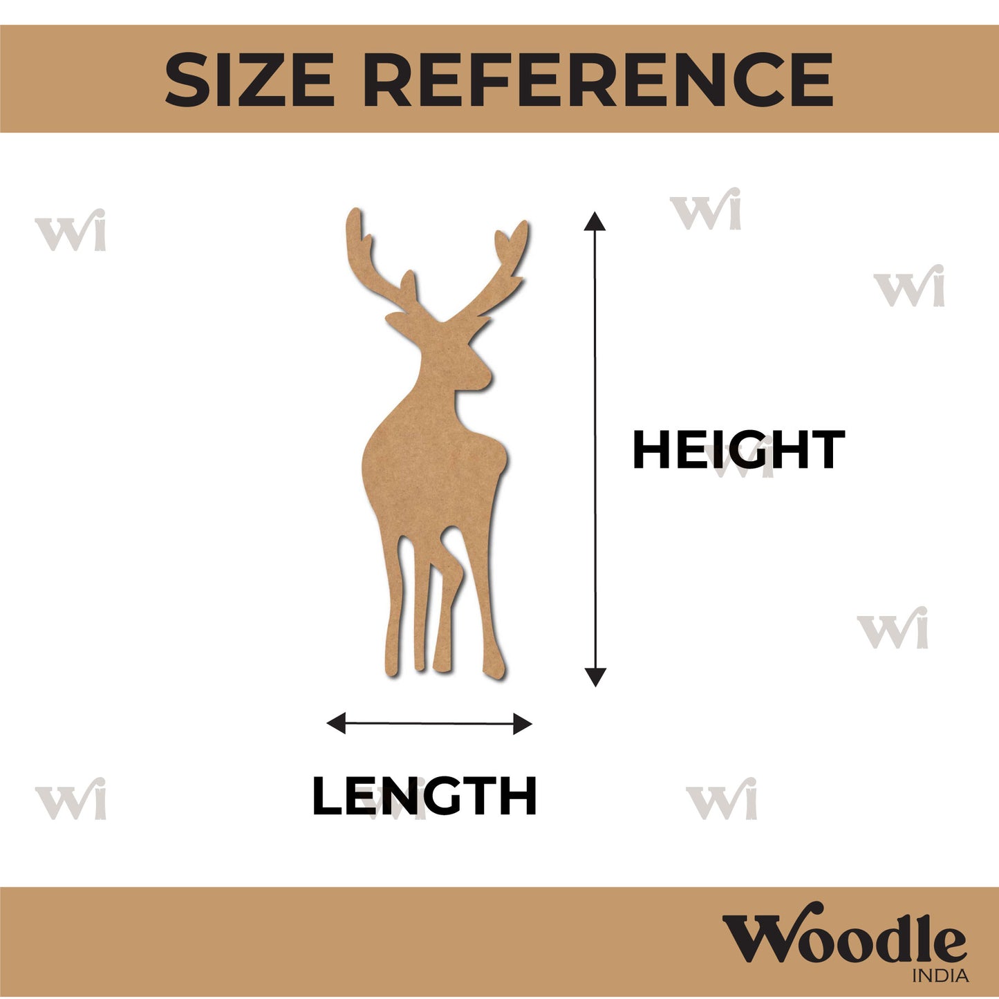 Deer Cutout MDF Design 4