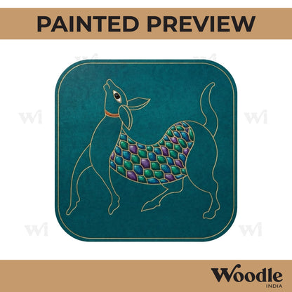 Deer Gond Art Pre Marked Base MDF Design 1