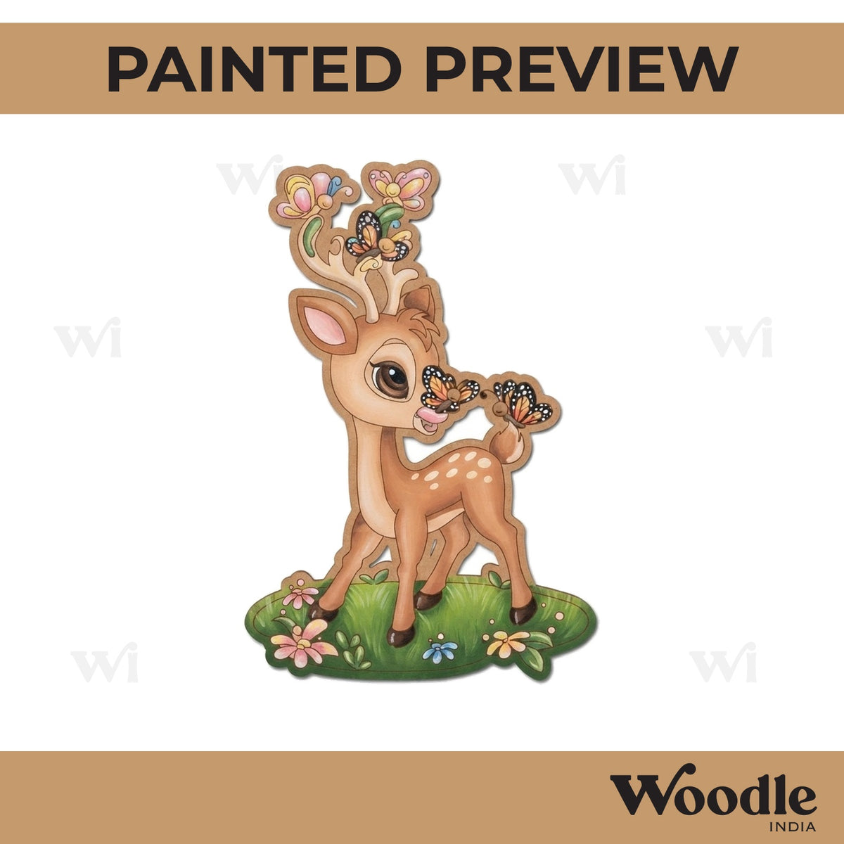 Deer Pre Marked MDF Design 1