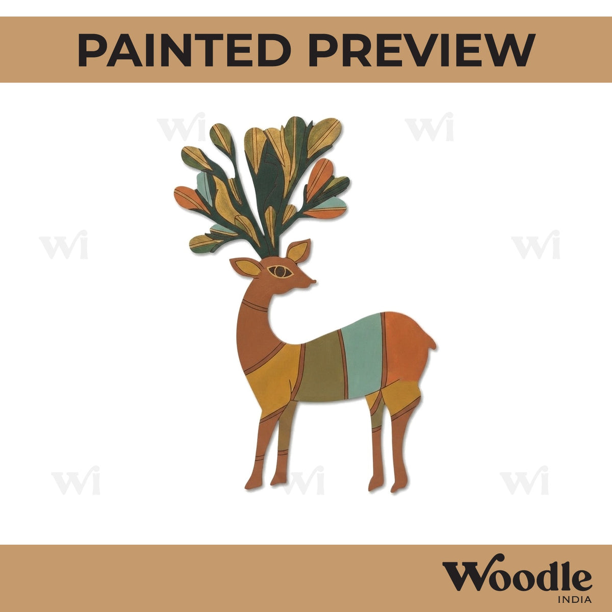 Deer Pre Marked MDF Design 10