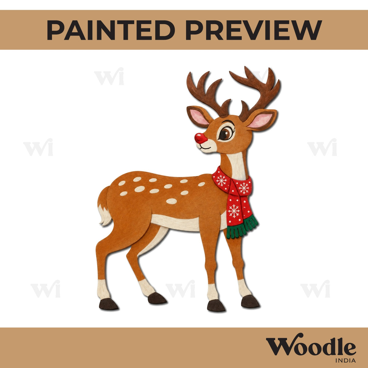 Deer Pre Marked MDF Design 9