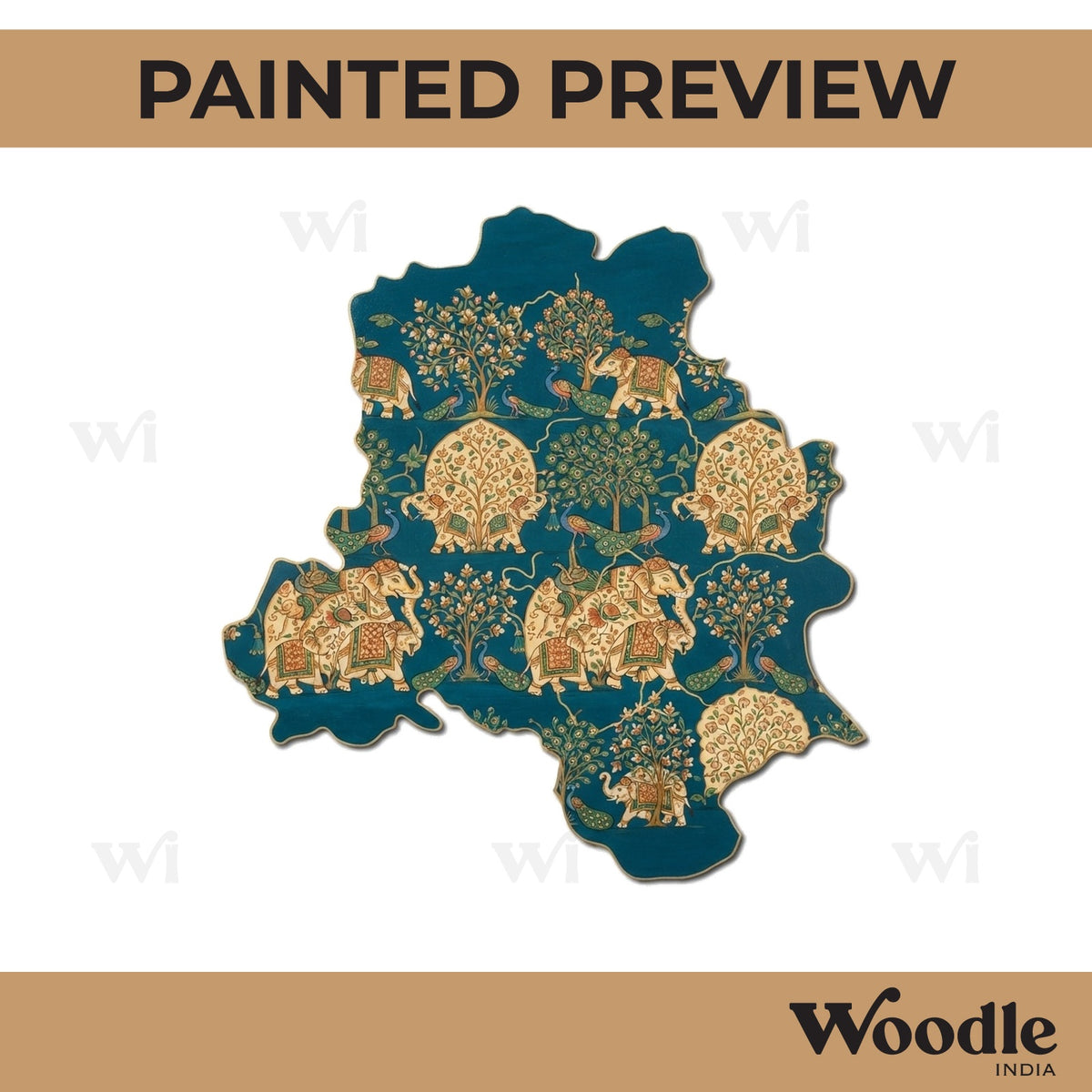 Delhi Map Cutout MDF Design 1