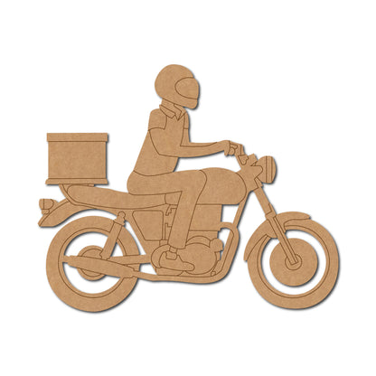 Delivery Rider Pre Marked MDF Design 1