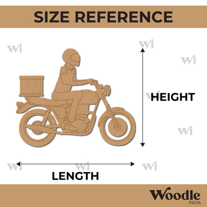 Delivery Rider Pre Marked MDF Design 1