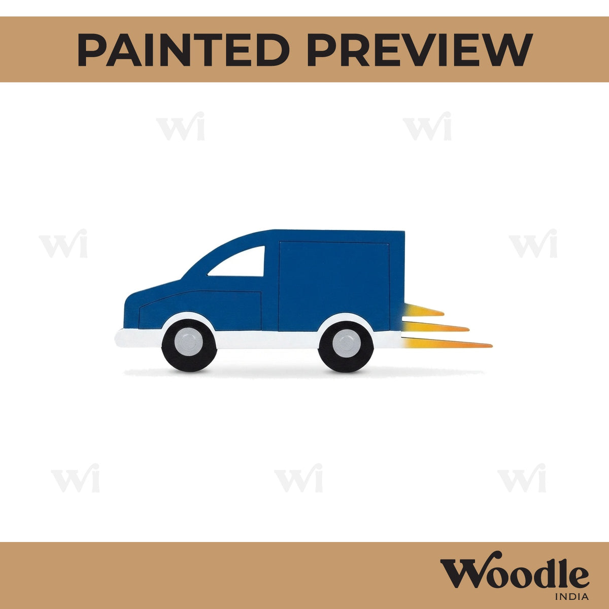 Delivery Truck Pre Marked MDF Design 2