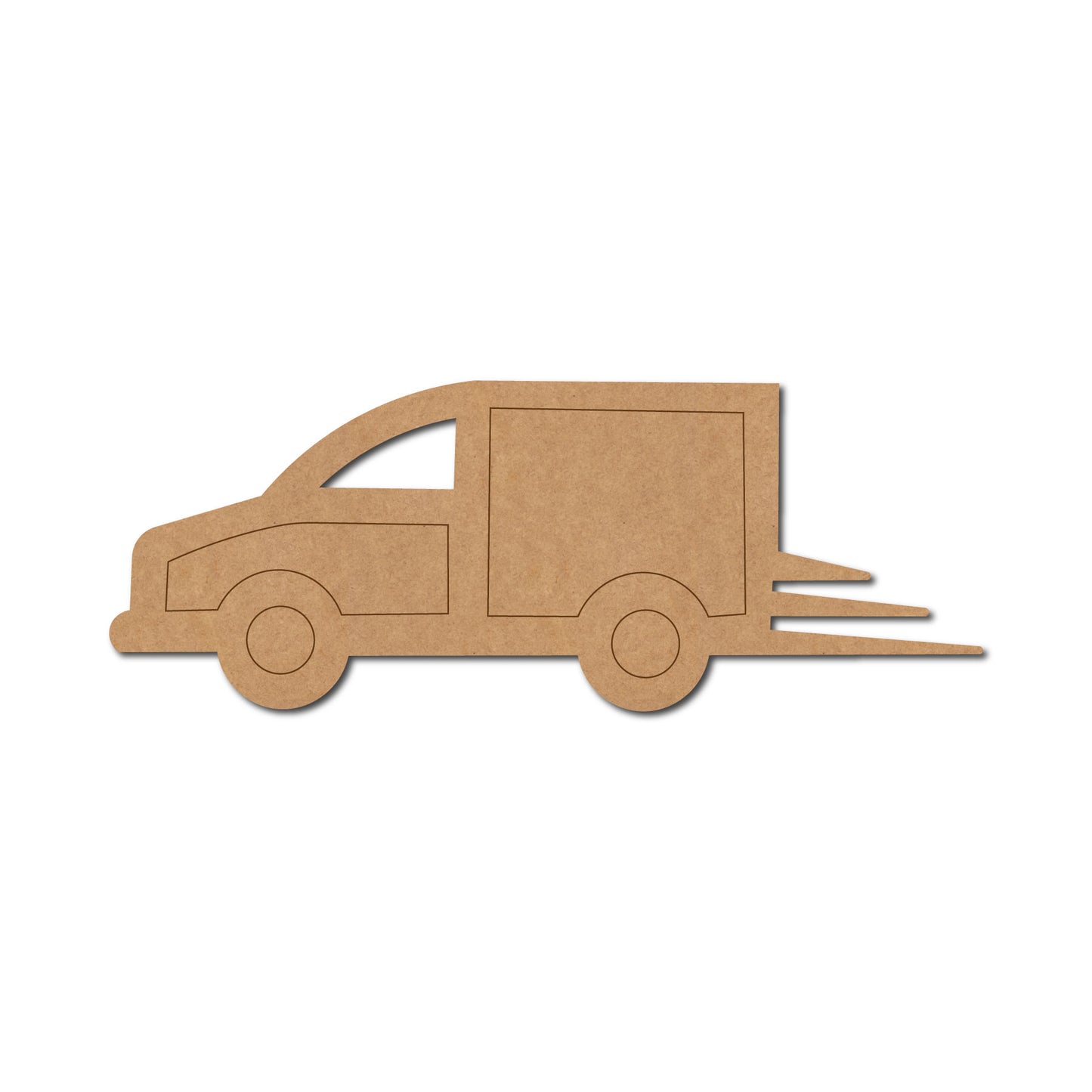 Delivery Truck Pre Marked MDF Design 2